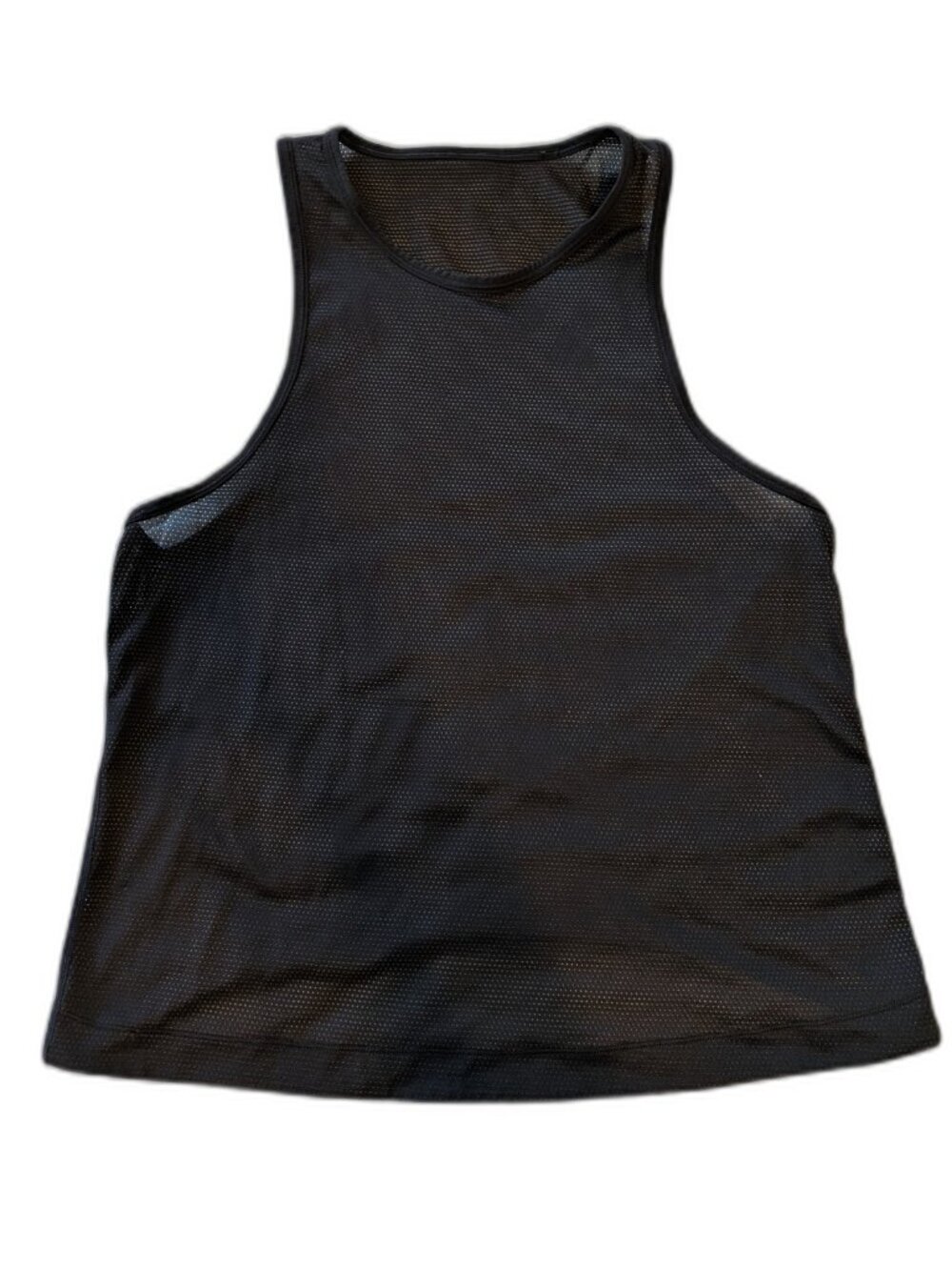 Lululemon Tank Top Dark Grey Mesh Breathable Athletic Running - S
